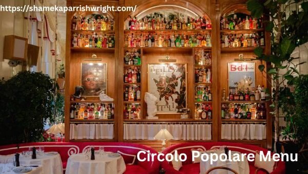 Circolo Popolare Menu