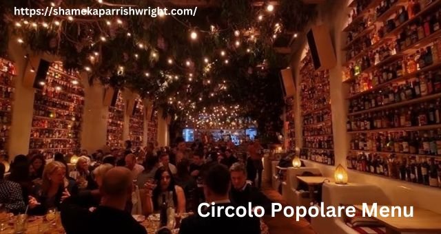 Circolo Popolare Menu